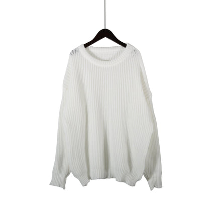 Damen Grobstrickpullover Oversized Lässig Eveloria