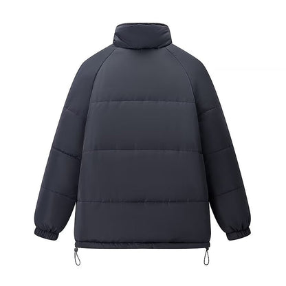 Damen Steppjacke Urbaner Stil Hochkragen Praktische Taschen