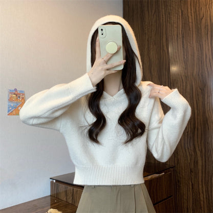 Damen Hoodie Lässige Passform Strukturiertes Material Grau Eveloria