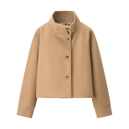 Damenjacke Stehkragen Elegant Knöpfe Eveloria