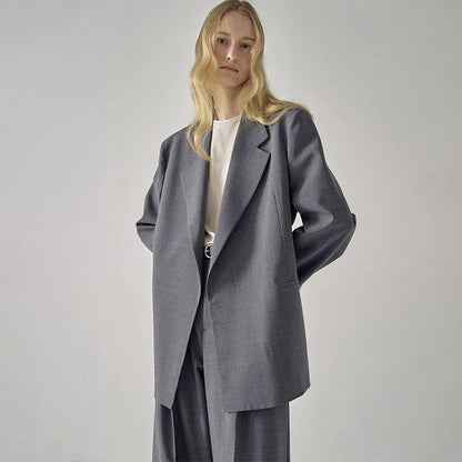 Damen Oversized Blazer Edler Schnitt Eveloria - Eveloria