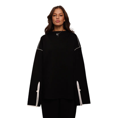 Damen Oversized Zwei-in-eins Kleidungsset
