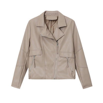 Damen Bikerjacke Lässiger Schnitt Eveloria