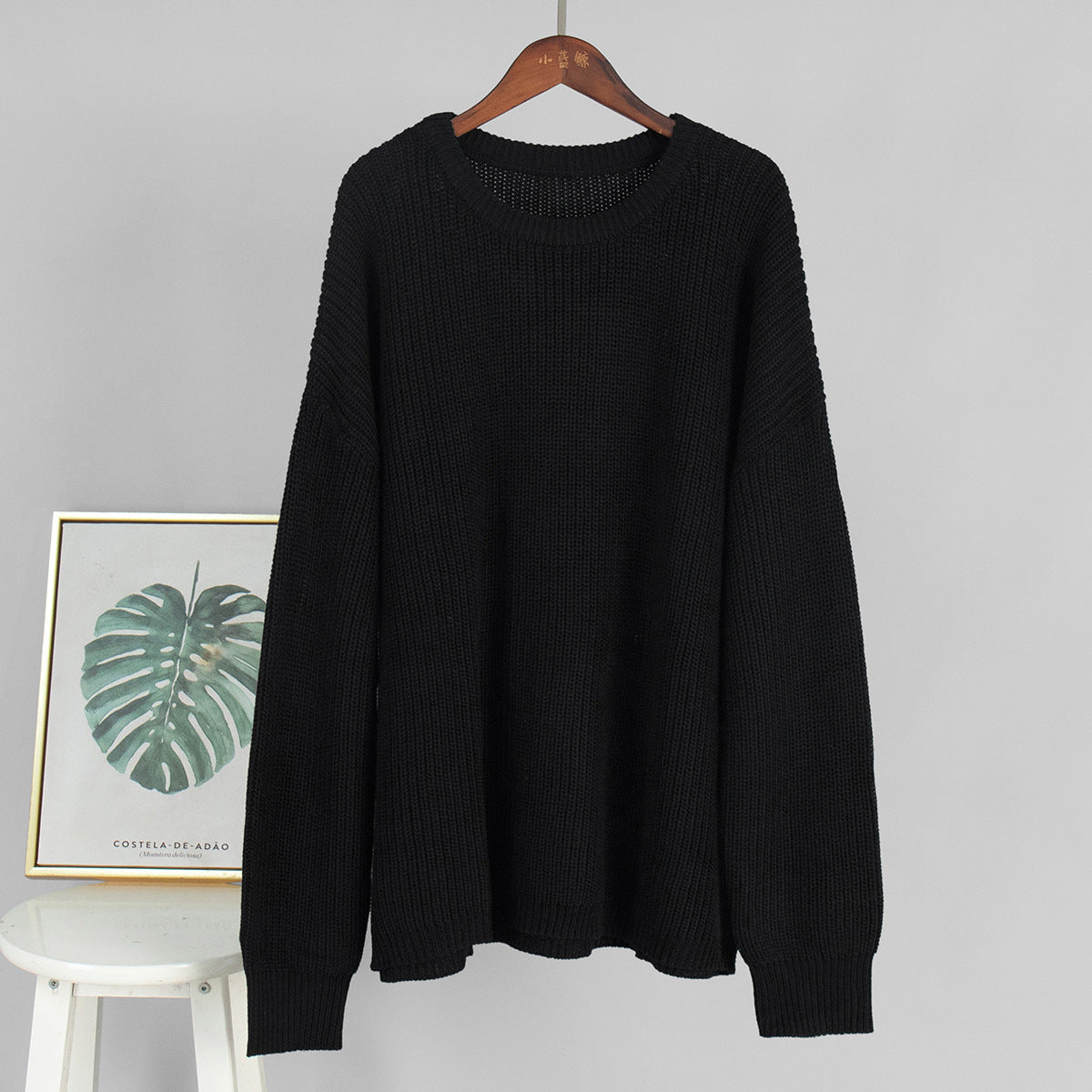 Damen Oversized Strickpullover Lässiger Schnitt Eveloria