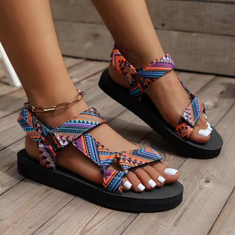 Eveloria Damen Orthopädische Sommerschuhe Bunt