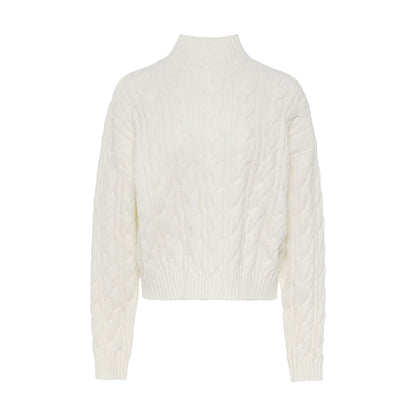 Damen Strickpullover Wellenmuster