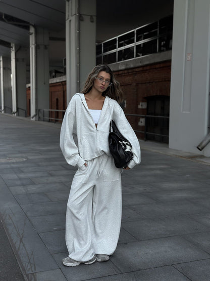 Damen Loungewear-Set mit Kapuzenpullover und Hose