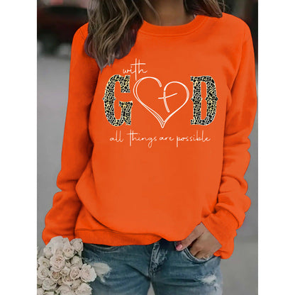 Damen Sweatshirt Kreatives Modedesign Motivierend Grau