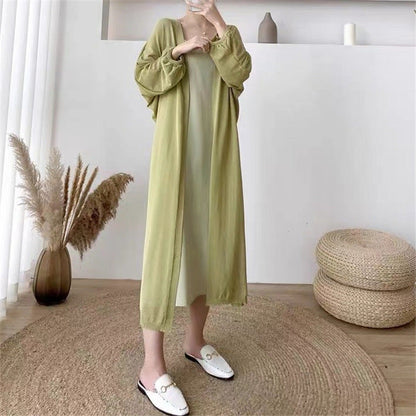 Damen Maxikleid Leichtes Kimono-Overlay Eveloria