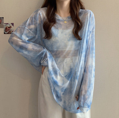 Damen Oversized-Shirt Modernes Muster Eveloria