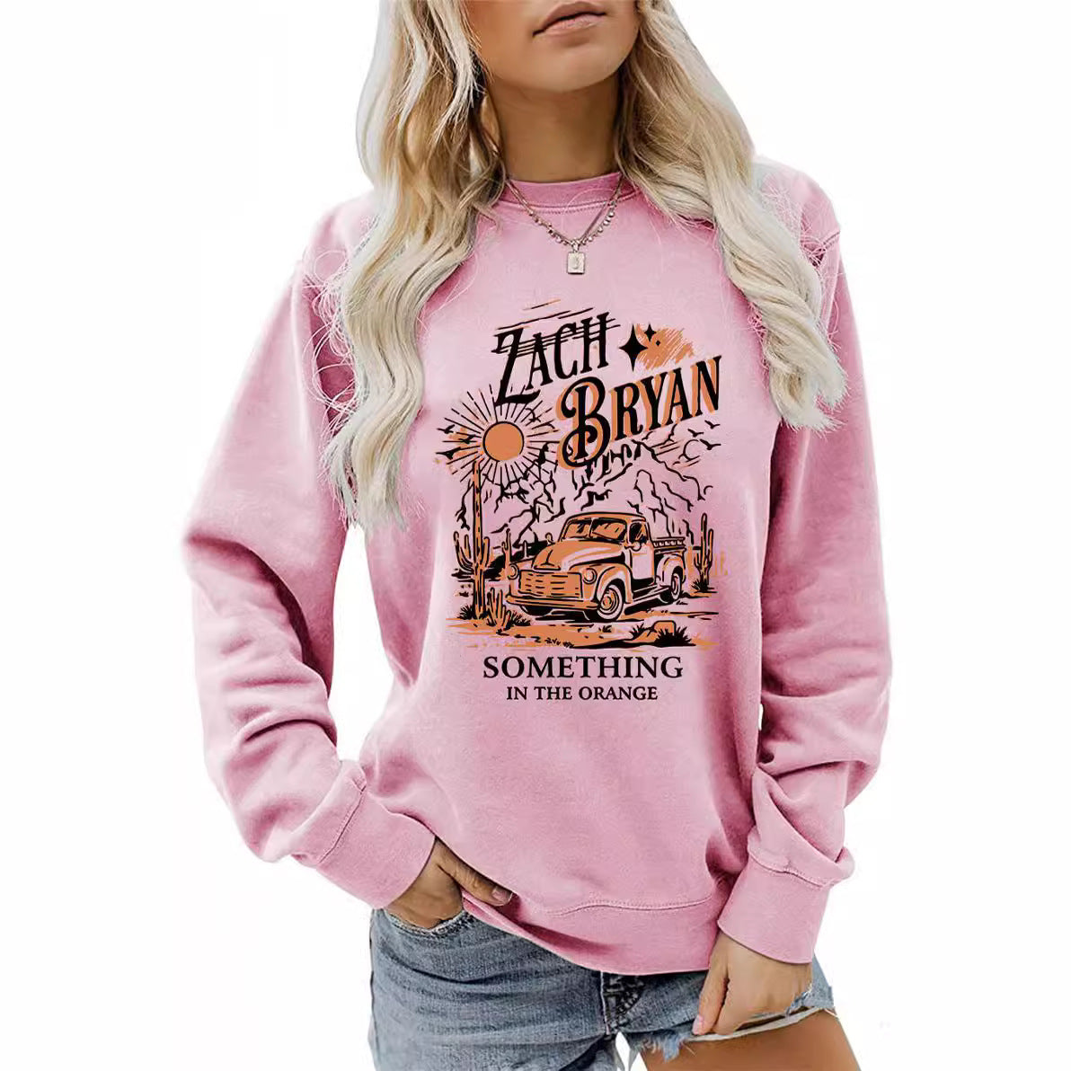 Damen Sweatshirt Vintage Truck Design Eveloria
