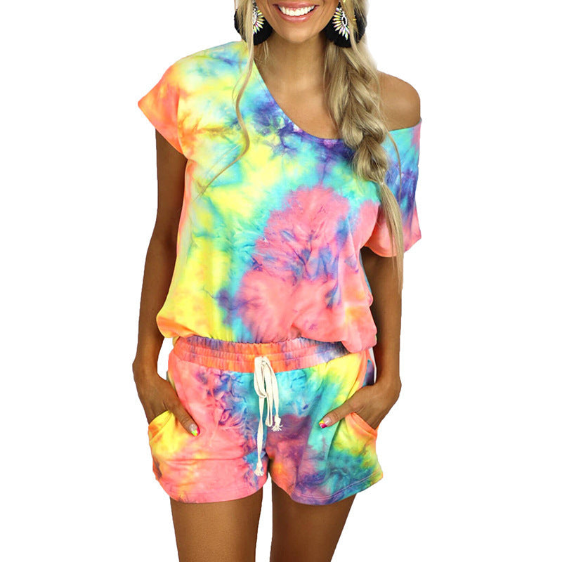 Damen Freizeitanzug Batikmuster Eveloria