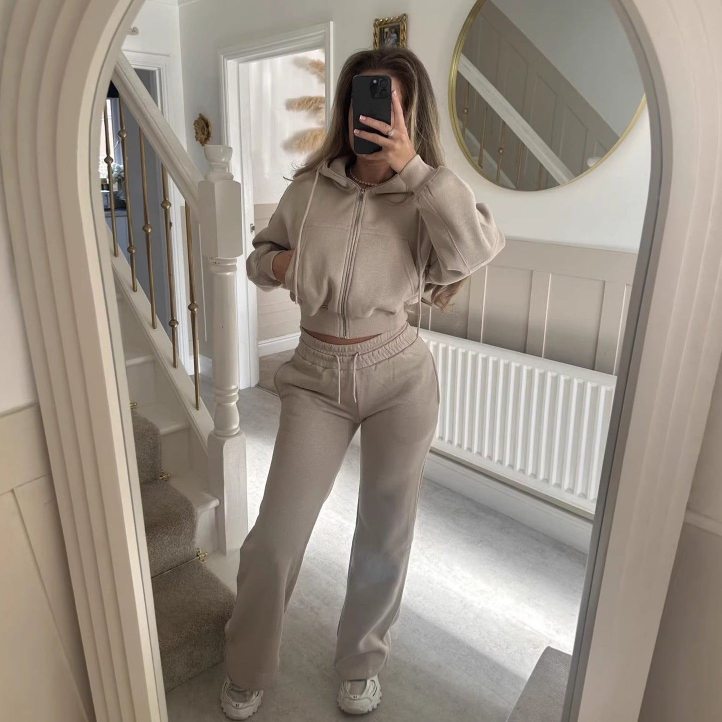 Damen Hoodie Jogginghose Set Lässig Eveloria - Eveloria