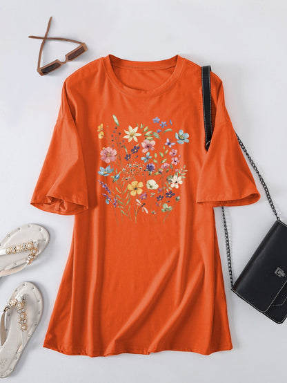 Damen Sommerbluse Floralmuster Eveloria
