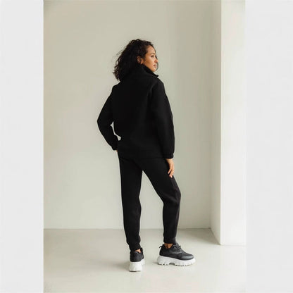 Damen Kapuzenpullover Reißverschluss Taschen Eveloria