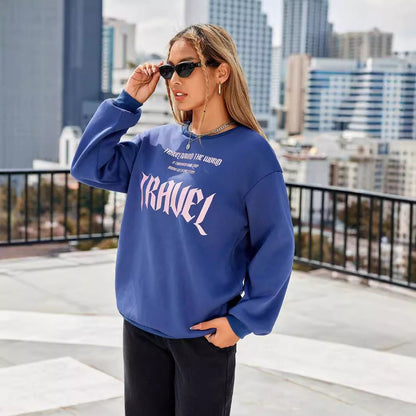 Damen Sweatshirt Lässiger Schnitt mit Schriftzug