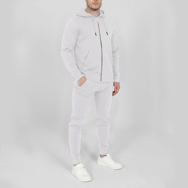Herren Jogginganzug-Set mit Taschen und hohem Kragen Eveloria