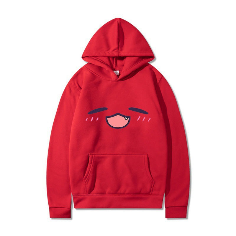 Damen Kapuzenpullover Cartoon-Gesicht Bequem Grün