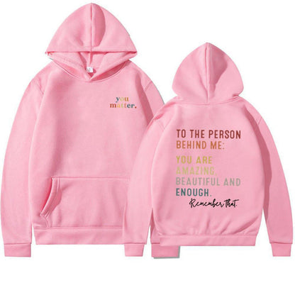 Damen Kapuzenpullover Motivierender Schriftzug Eveloria