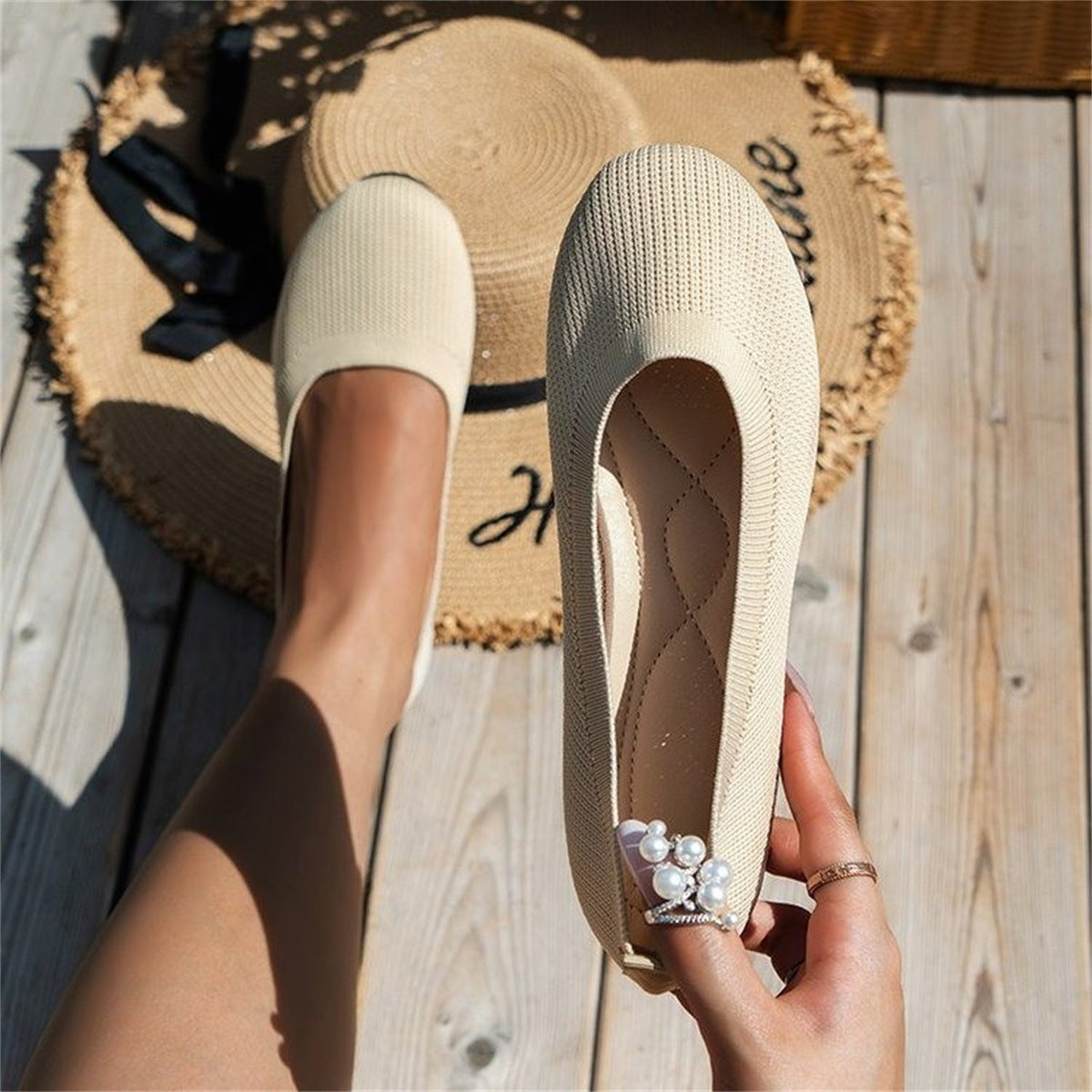 Eveloria Damen Orthopädische Ballerinas Schuhe Set