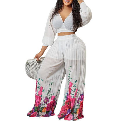 Damen Jumpsuit Florales Design Eveloria