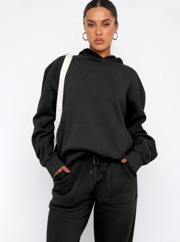 Damen Oversized Hoodie Jogger Set - Norvielle