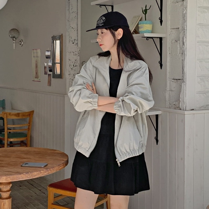 Damen Sportjacke Leichtes Material Elastische Bündchen Eveloria