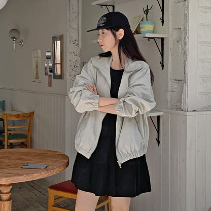 Damen Sportjacke Leichtes Material Elastische Bündchen Eveloria