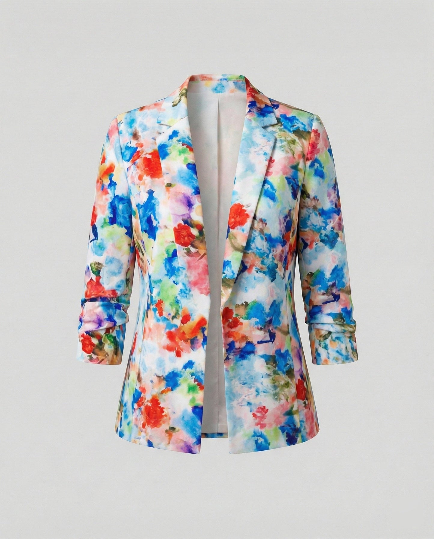 Damen Blazer Floralmuster Elegante Silhouette