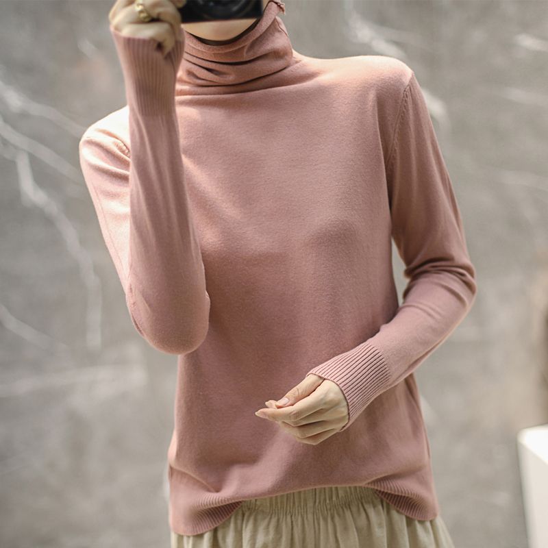 Damen Rollkragenpullover Hochwertig Eveloria