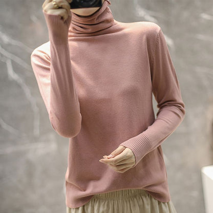 Damen Rollkragenpullover Hochwertig Eveloria