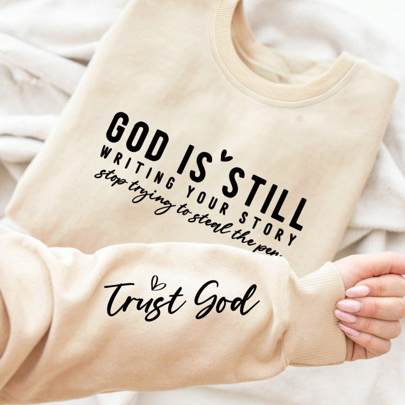 Damen Sweatshirt Weiches Material Inspirierender Schriftzug Eveloria