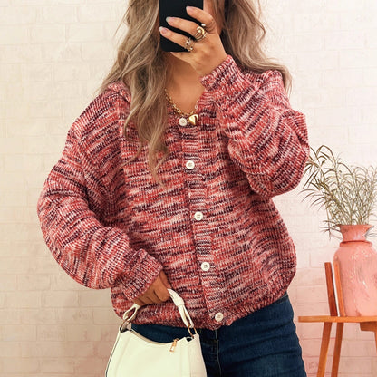 Damen Cardigan Bunt Gestrickt