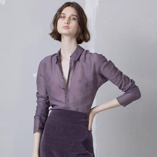 Damen Bluse Transparent Eveloria