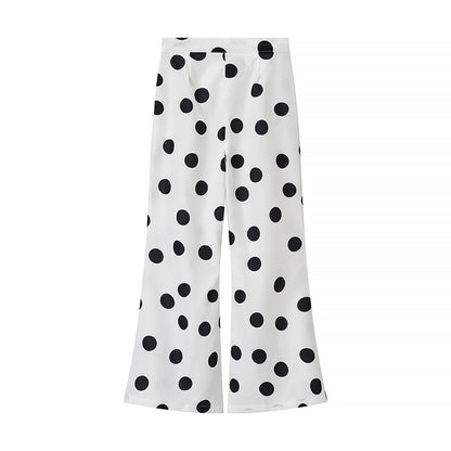 Damen Hose Weite Punktmuster Eveloria