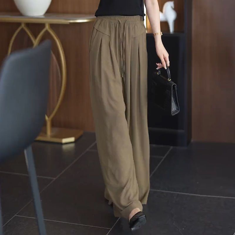 Damen Weitbein-Hose aus Seide Eveloria