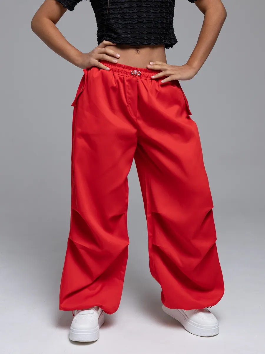 Damen Weite Hose Bequem Eveloria