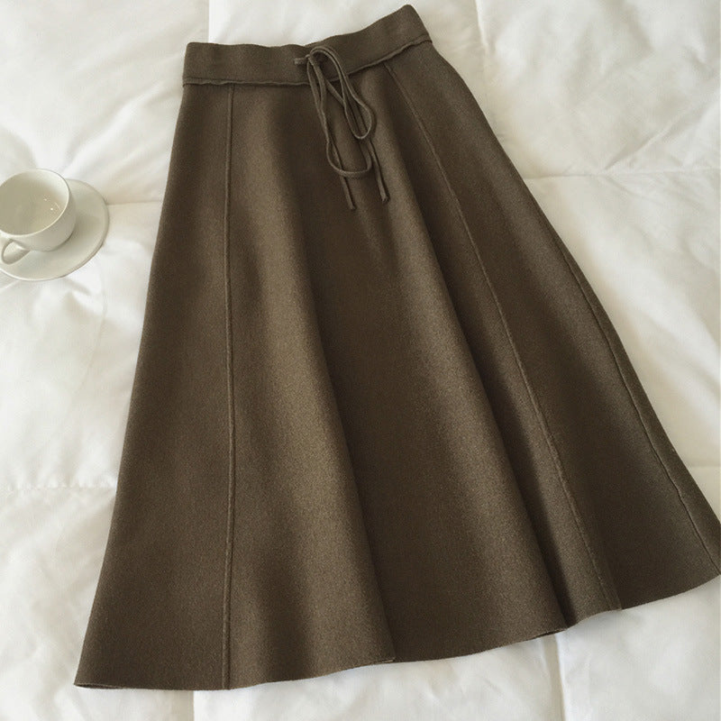 Damen Maxirock Weiches Material Kordelzug Eveloria