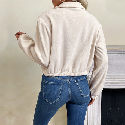 Damen Steppjacke Hochkragen Reißverschluss Eveloria