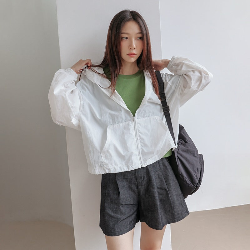 Damen Winddichte Kurzjacke Leicht Eveloria - Eveloria