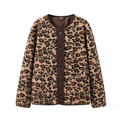 Damen Wärmeisolierte Leopardenjacke Eveloria