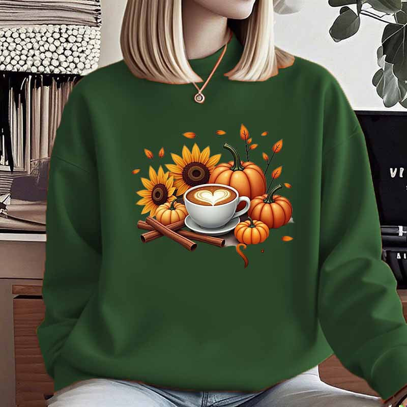 Damen Sweatshirt Herbstlich Motiv Spezialdruck Eveloria