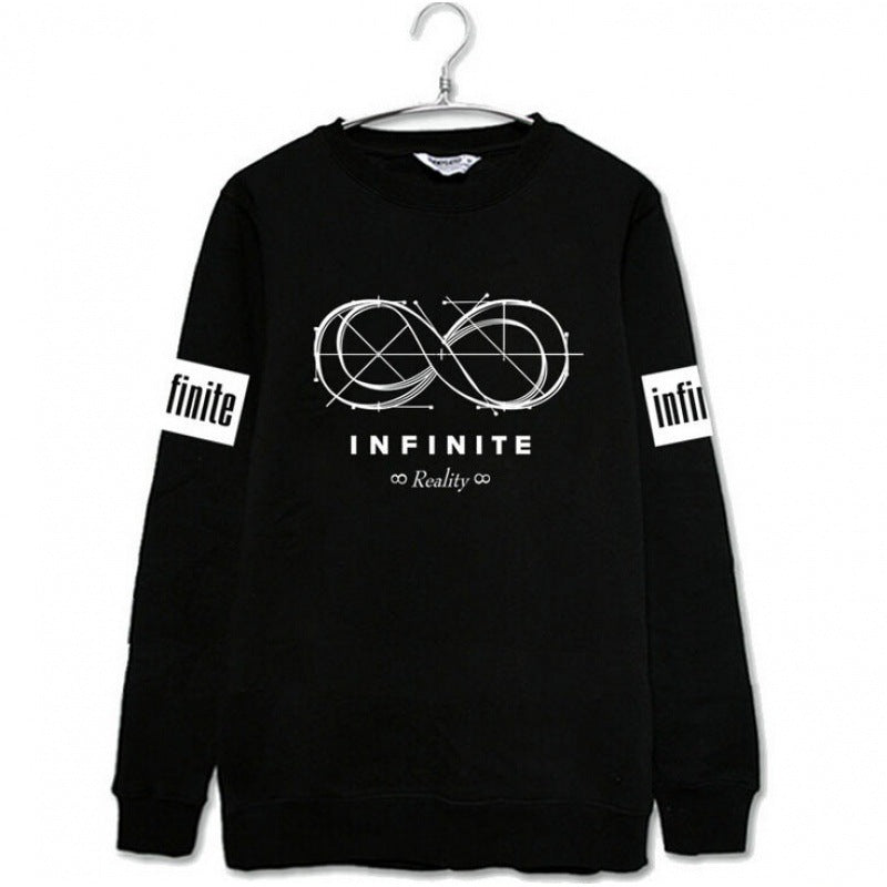 Damen Sweatshirt Endlosschleifen-Design Komfortpassform Grau Eveloria