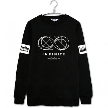 Damen Sweatshirt Endlosschleifen-Design Komfortpassform Grau Eveloria