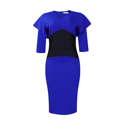 Damen Etuikleid Rüschendetails Figurbetonter Stil
