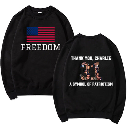 Damen Sweatshirt Softes Material Patriotisches Design Eveloria