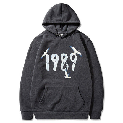 Damen Kapuzenpullover Baumwolle Vogelmotiv Eveloria