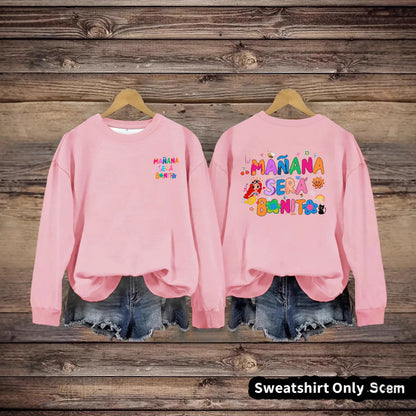 Damen Sweatshirt Verspielter Aufdruck Lässiger Schnitt Grau