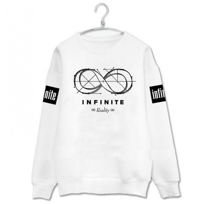 Damen Sweatshirt Endlosschleifen-Design Komfortpassform Grau Eveloria