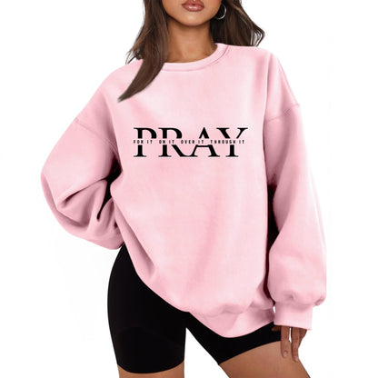 Damen Oversized Sweatshirt mit Aufdruck Eveloria